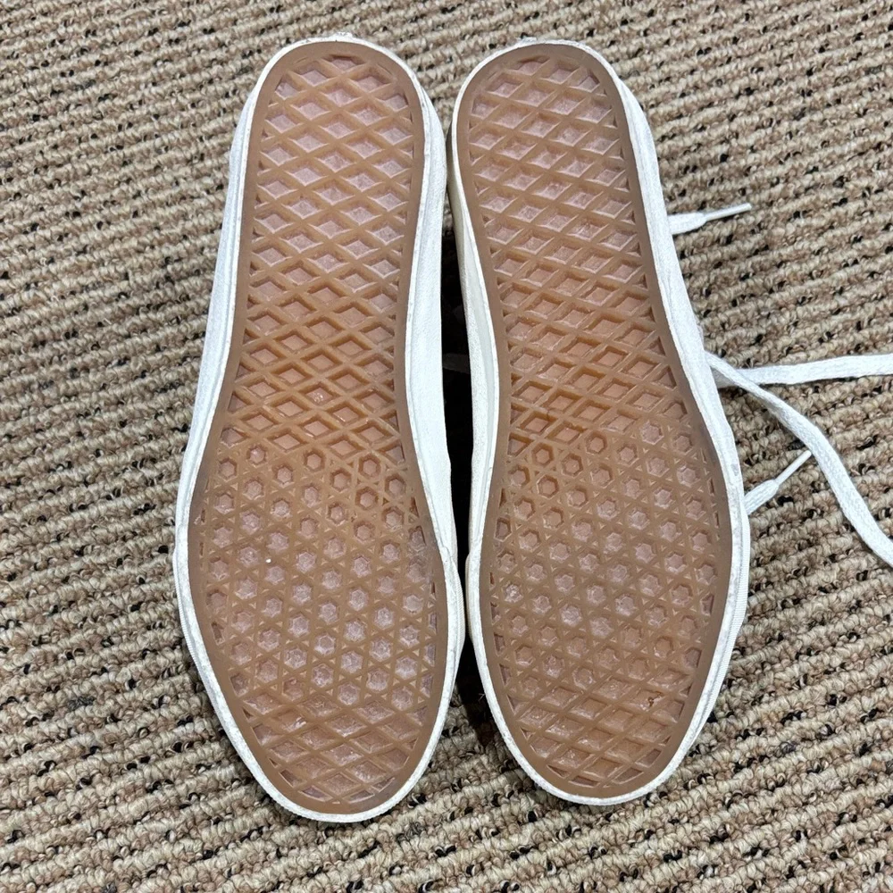 Vans Beige High-Top Sneakers with White Accents - Picture 3 of 5